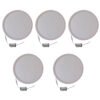 Plafon Led Redondo 30 Cm 24w Pack X 5 Luz Calida Candela