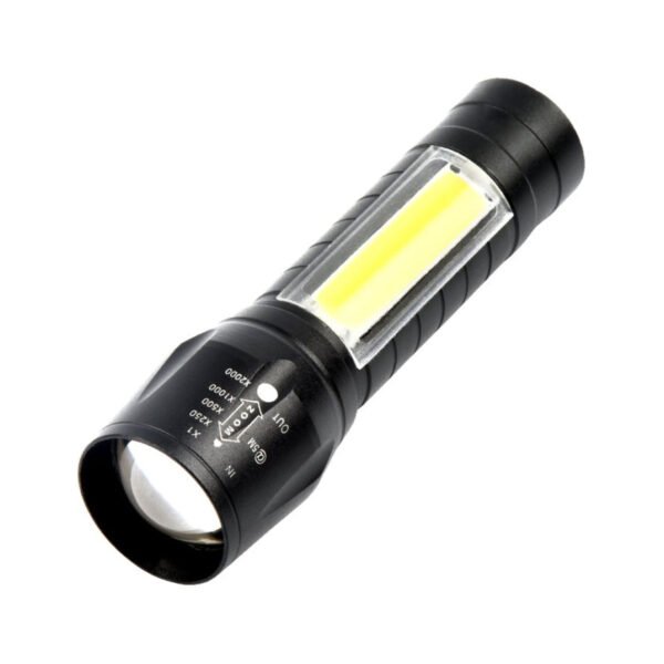 Mini Linterna Tactica Militar Led Recargable Usb Luz Zoom