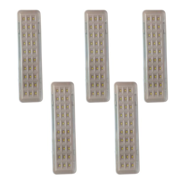 Pack X 5 Luz Emergencia 30 Leds Compacta Chica Recargable