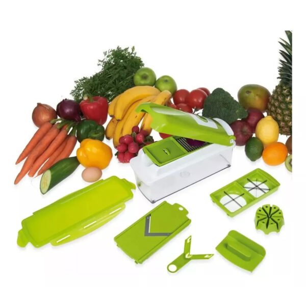 mandolina 57911040 2 Mandolina Cortador Frutas Verduras Con Accesorios Multiuso