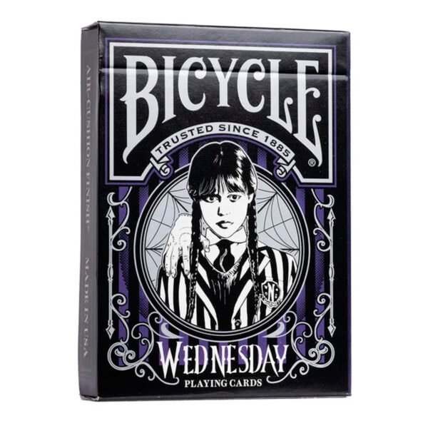 Mazo Naipes Bicycle Merlina Addams Poker Cartas Baraja Magia
