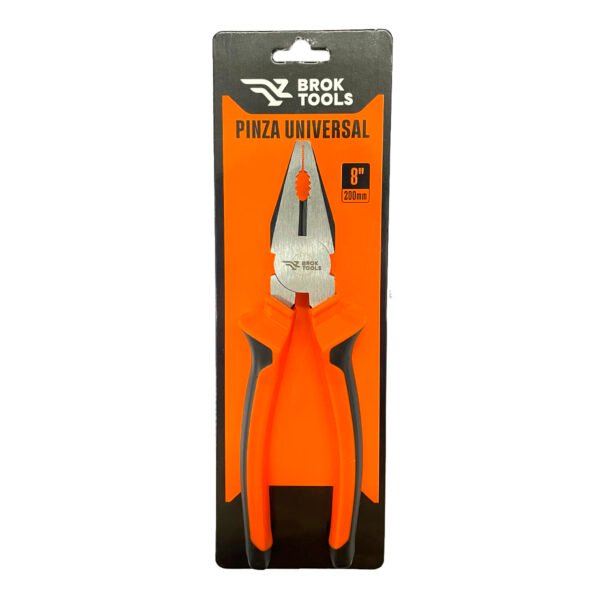 Pinza Alicate Universal 200mm 8'' Acero Al Carbono Broktools