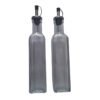 Kit Aceitera Y Vinagrera Botella Vidrio C/ Pico 350ml 24,5cm