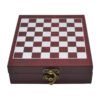 Set De Vino Con Juego Ajedrez Caja Madera Sacacorchos