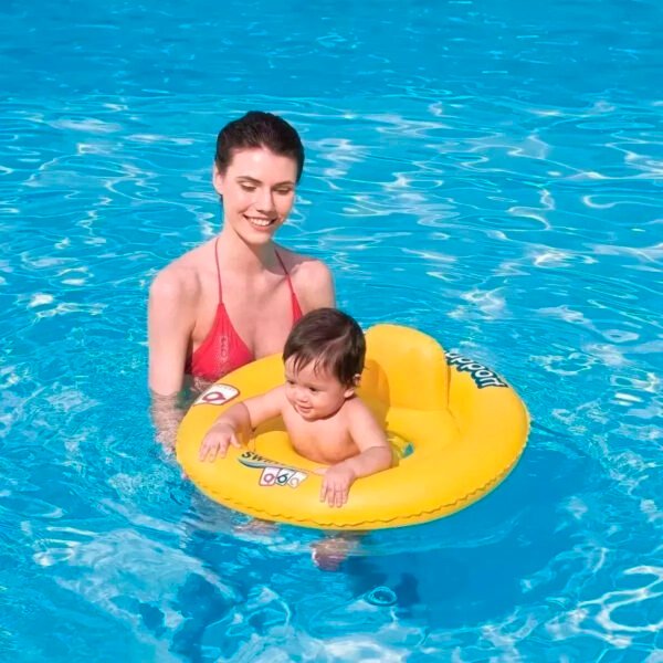 Asiento Flotador Bebe Inflable Salvavidas Para Pileta