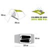 Carpa 2 Personas Trekking Camping Viaje Mosquitero Waterdog Norway