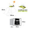 carpa ona IV 1 Carpa 4 Personas Camping Familiar Alero Mosquitero Waterdog Ona