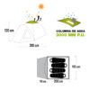 carpa sahara IV 1 Carpa Camping 4 Personas Impermeable 3000 mm Waterdog Sahara