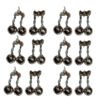 Cencerros Avisador De Pique Pesca Pack x 12 Campanitas 18 mm Metalica Waterdog