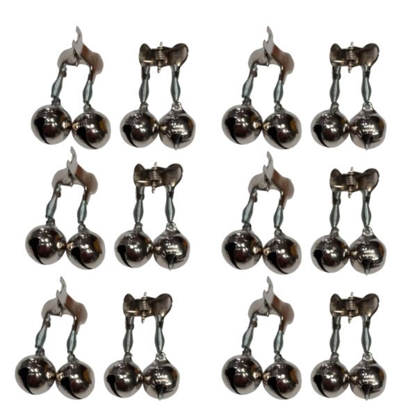 Cencerros Avisador De Pique Pesca Pack x 12 Campanitas 18 mm Metalica Waterdog