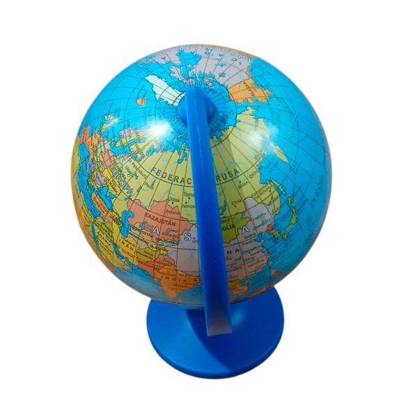 Globo Terraqueo 10 Cm Politico Meridiano Y Base Plastica