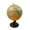 Globo Terraqueo 10 Cm Sepia Politico Meridiano Base Plastica