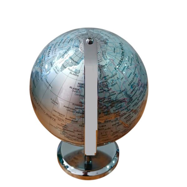 Globo Terraqueo 14 cm Con Base Y Meridiano Metalico