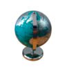 Globo Terraqueo 14 Cm Meridiano Base Metal Mapa Politico