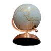 globo gold 3 Globo Terraqueo 20 cm Base Metalica Mapa Dorado Blanco