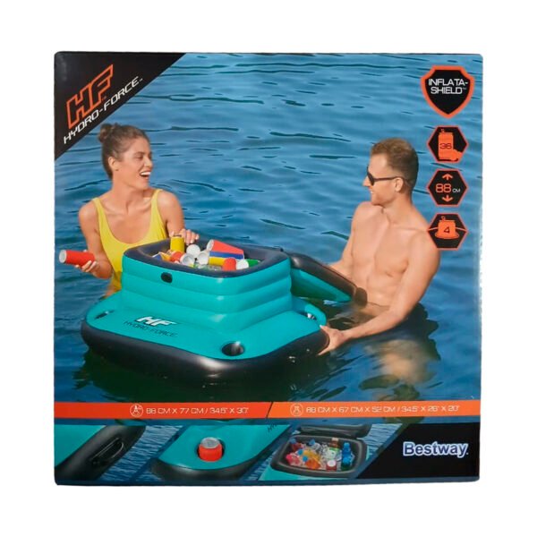 Conservadora Inflable Hielera Piscina Flotante Vasos Bebidas