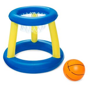 Inflable Juego Para Pileta Set Aro De Basquet Con Pelota