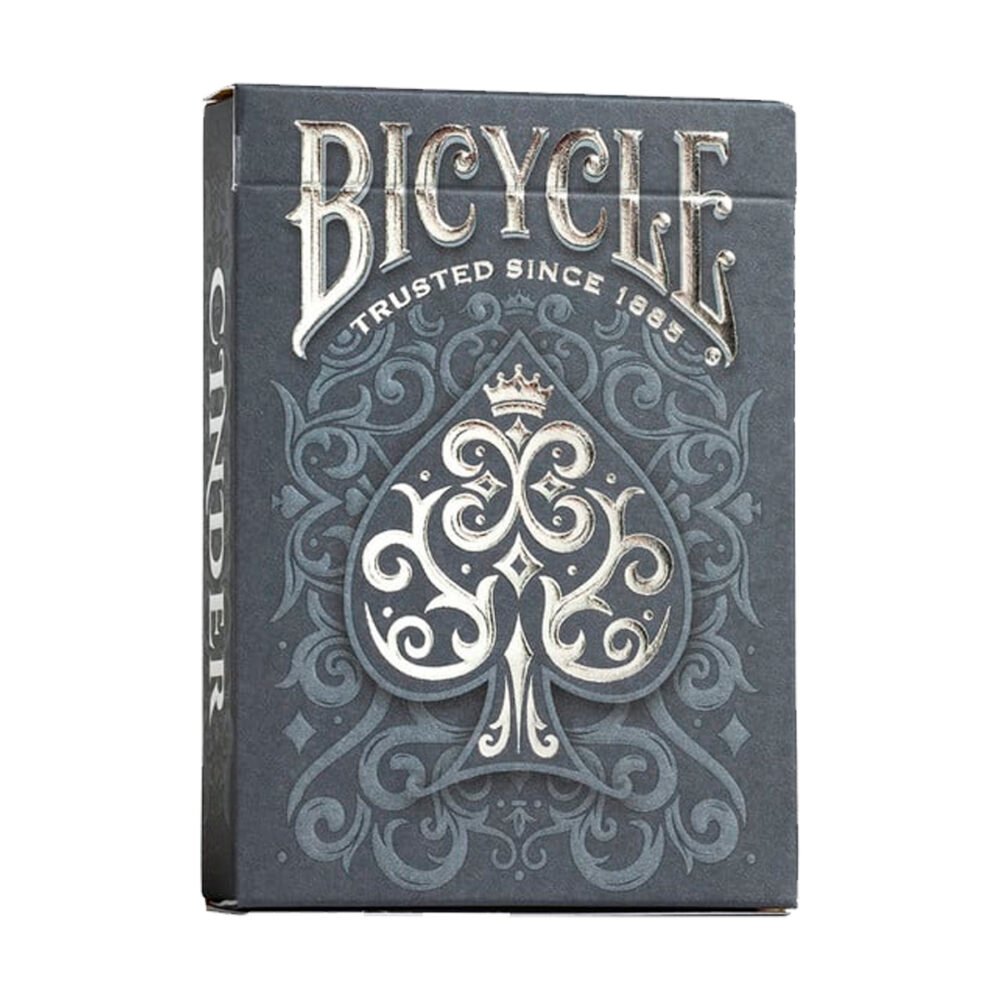 Mazo De Cartas Bicycle Cinder – Edición Coleccionista Con Lámina Plateada Y Diseño De Humo Y Brasas
