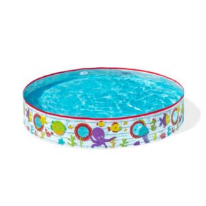 Pileta Redonda Semi rigida Enrollable Niños Bebe Verano