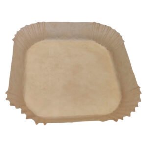Molde Papel Bandeja Cuadrada Freidora Aire 16 x 16cm Pack X 50