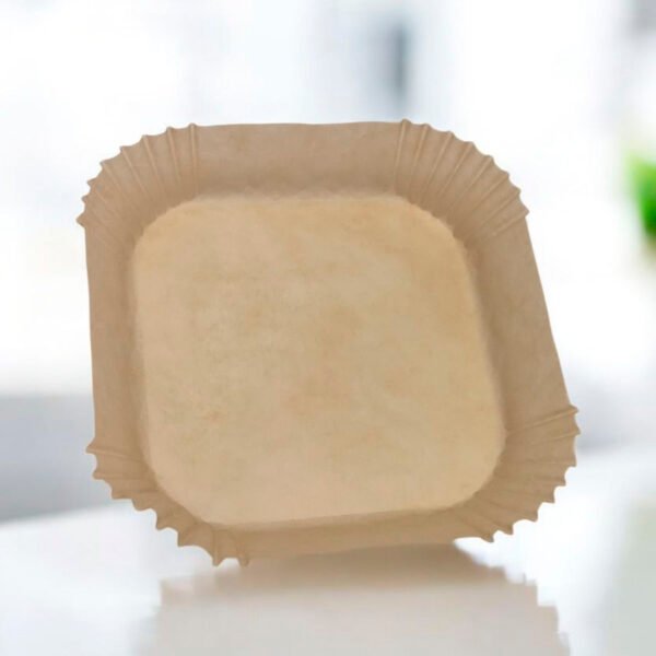 Molde Papel Bandeja Cuadrada Freidora Aire 16 x 16cm Pack X 50