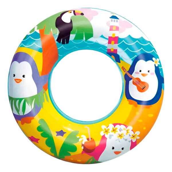 Salvavidas Inflable Aventuras Del Mar Flotador Pileta 51 Cm