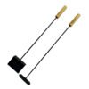 SET PARRILLERO 6135 2 Set Parrillero Pala Y Atizador Acero Con Soporte Amurar Pared