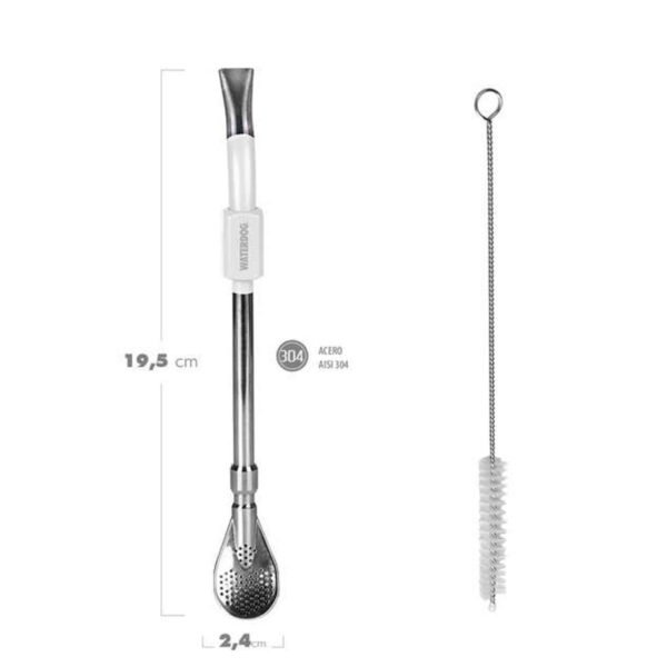 bombilla bulb03 blanco 4 Bombilla Para Mate Acero Inoxidable Con Escobilla Waterdog Bulb03