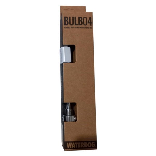 bombilla bulb04 blanco 4 Bombilla Para Mate Acero Inoxidable Con Cepillo Resorte Waterdog Bulb04