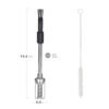 bombilla bulb04 negro 2 Bombilla Para Mate Acero Inoxidable Con Cepillo Resorte Waterdog Bulb04