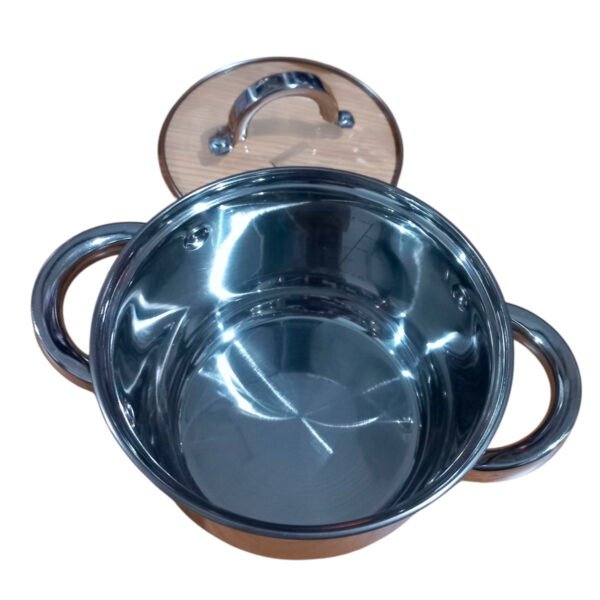 Cacerola Acero Inoxidable 16cm Induccion Olla Triple Fondo