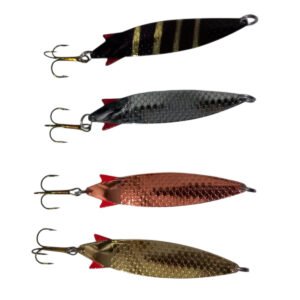 Kit 4 Cucharas 28g Ondulantes Toby Pesca Waterdog Fk28