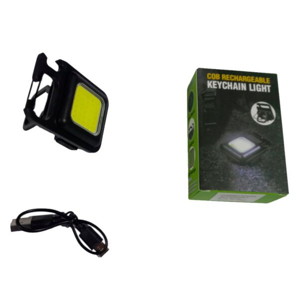 llavero linterna COB1977PL 1 Linterna Llavero Led Cob Recargable Usb Iman Mosqueton