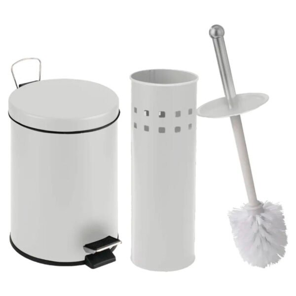 Tacho Cesto Basura 5 Litros Cepillo Porta Escobilla Baño