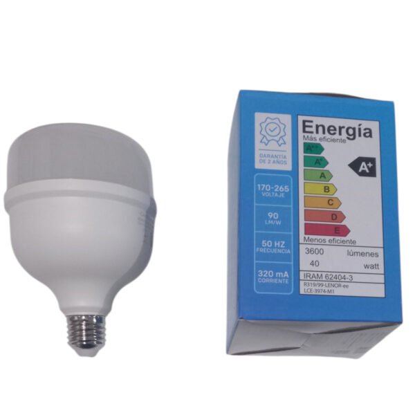 Lampara 6804 3 Lampara Galponera Led 40w Luz Fria Blanco Frío Foco