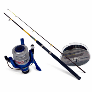 Equipo Kit Combo Pesca Variada Caña, Reel, Nylon Rio Mar Lag