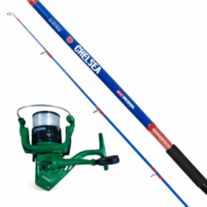 Caña De Pescar 2 Tramos 2,70mts + Reel Frontal Pesca Variada