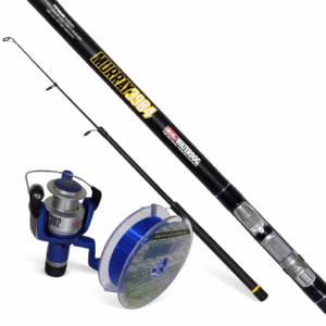 Combo Caña De Pescar Telescopica Reel Tanza Pejerrey Waterdo