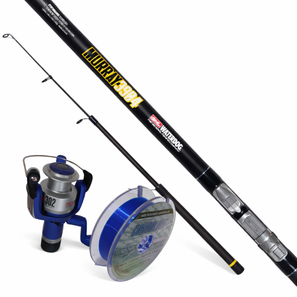 combo caña murray3904 reel cal302 Combo Caña De Pescar Telescopica Reel Tanza Pejerrey Waterdo