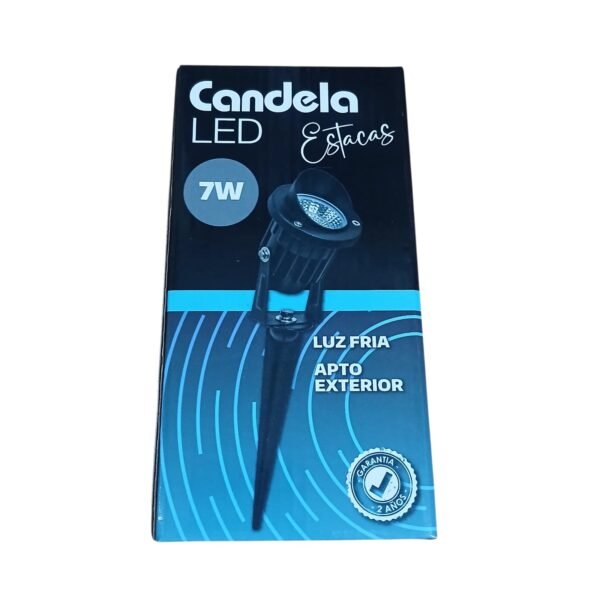 estaca 7379 4 Pack x 10 Estaca Led Aluminio 7w Candela Exterior IP65 Blanco Frío