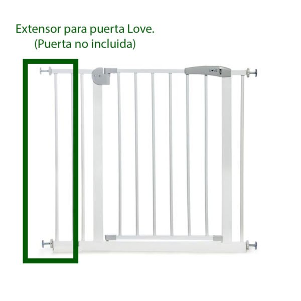 Extension 10cm Para Puerta De Seguridad Bebe Love 2786