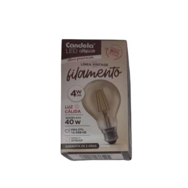 lampara 6806 2 Pack 20 Lamparas Vintage Filamento Lamparita Led 4w Luz Calida