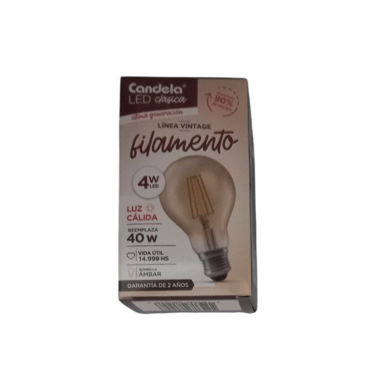 Pack 20 Lamparas Vintage Filamento Lamparita Led 4w Luz Calida - Imagen 5