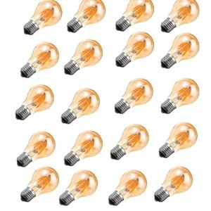 Pack 20 Lamparas Vintage Filamento Lamparita Led 4w Luz Calida