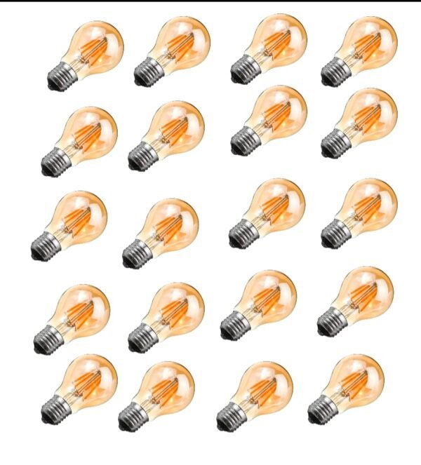 lampara 6806 x 20 Pack 20 Lamparas Vintage Filamento Lamparita Led 4w Luz Calida