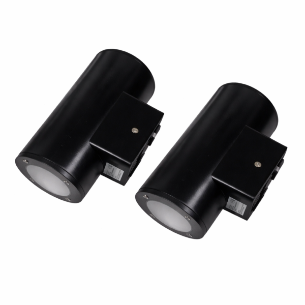 lampara 7362 x 2 Pack x 2 Aplique De Pared Dicro Redondo Bidireccional Ip65