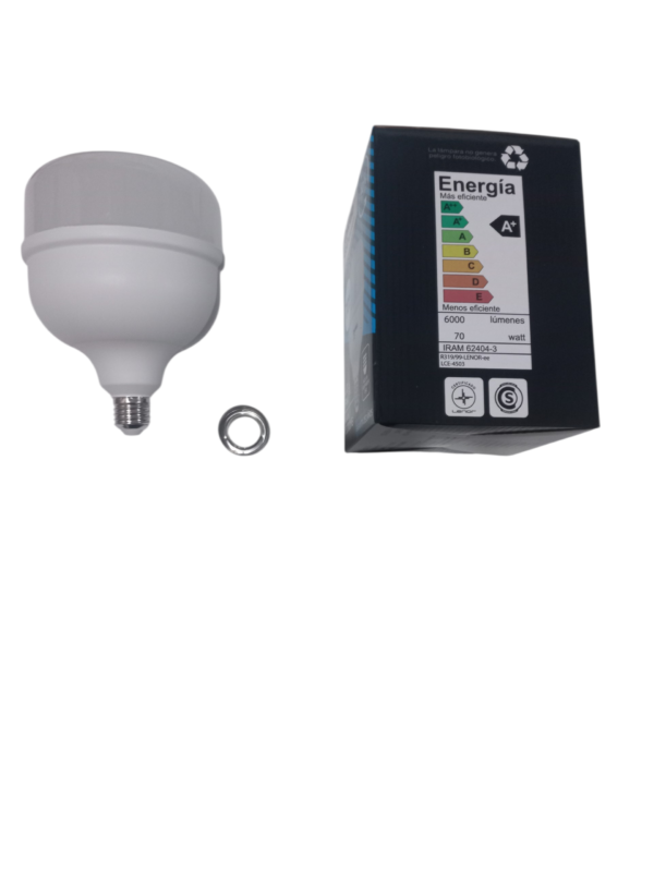lampara 7753 2 Pack 5 Lamparas Galponera Led 70w Luz Fria Blanco Frío Foco