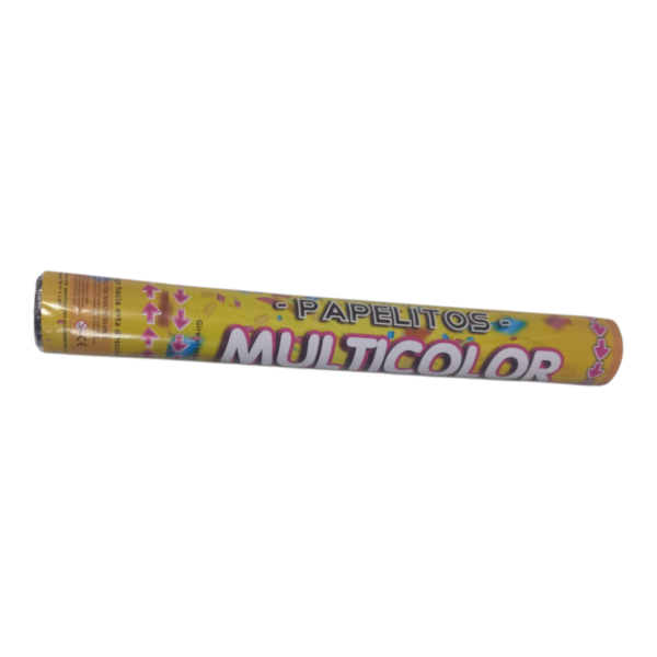 lanza papelitos 1 Ca?on Lanza Papelitos Multicolor Pack 12 Unidades Cotillon Candela
