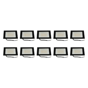Pack 10 Reflectores Proyector Led 50w Luz Calida Int / Ext