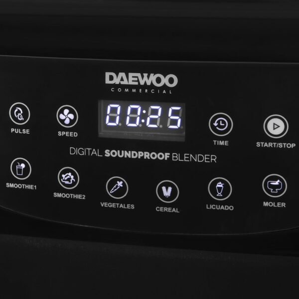 Licuadora Industrial Digital Daewoo 1500w Potencia 2.2l Silenciosa